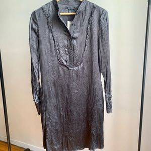 BANANA REPUBLIC WOMEN’S LONG SLEEVE SILK DRESS